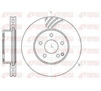 2x Brake disc Front Axle Vented 61184.10 REMSA for MERCEDES-BENZ C-CLASS T-Model