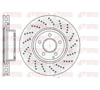 REMSA FRONT 2 X BRAKE DISC 6118510 FOR MERCEDES-BENZ