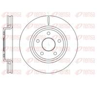 2x Brake disc Front Axle Vented 61210.10 REMSA for JEEP VW