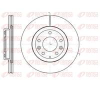 2x Brake disc Front Axle Vented 61215.10 REMSA for MAZDA MX-5 Mk III