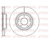 2x Brake disc Front Axle Vented 61217.10 REMSA for HYUNDAI KIA