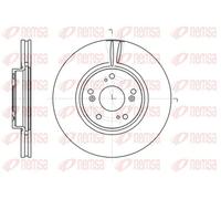 2x Brake disc Front Axle Vented 61218.10 REMSA for HONDA ACCORD VII CR-V Mk II