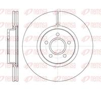 2x Brake disc Front Axle Vented 61223.10 REMSA for VOLVO FORD