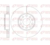 2x Brake disc Front Axle Vented 61227.10 REMSA for VW SKODA AUDI