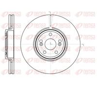 2x Brake disc Front Axle Vented 61234.10 REMSA for RENAULT VEL SATIS
