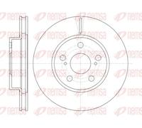 2x Brake disc Front Axle Vented 61250.10 REMSA for TOYOTA PRIUS Liftback