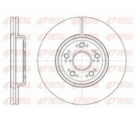2x Brake disc Front Axle Vented 61252.10 REMSA for LEXUS LS