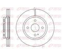 2x Brake disc Front Axle Vented 61266.10 REMSA for MAZDA 2