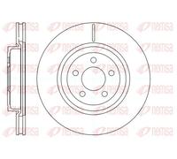 2x Brake disc Front Axle Vented 61269.10 REMSA for CHRYSLER 300C 300C Touring