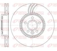 2x Brake disc Front Axle Vented 61280.10 REMSA for VOLVO FORD LAND ROVER