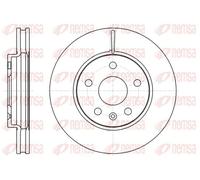 2x Brake disc Front Axle Vented 61285.10 REMSA for OPEL SAAB