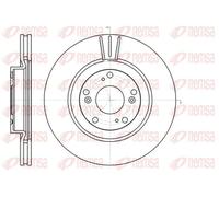 2x Brake disc Front Axle Vented 61297.10 REMSA for HONDA STREAM CR-V Mk II