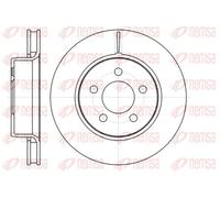 2x Brake disc Front Axle Vented 61301.10 REMSA for DODGE NITRO