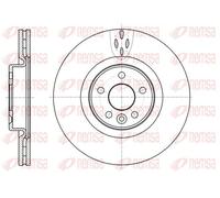 2x Brake disc Front Axle Vented 61304.10 REMSA for VOLVO V60 I V70 III S80 II