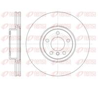 2x Brake disc Front Axle Vented 61335.10 REMSA for BMW X5 X6
