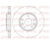 2x Brake disc Front Axle Vented 61344.10 REMSA for RENAULT MEGANE III Hatchback