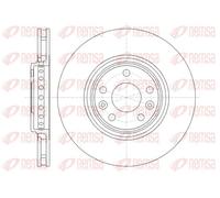2x BRAKE DISC 61345.10 FOR RENAULT CLIO/IV/MIO SCENIC/GRAND/III TALISMAN 1.6L
