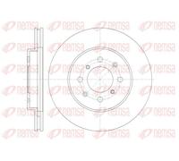 2x Brake disc Front Axle Vented 61357.10 REMSA for HONDA JAZZ II