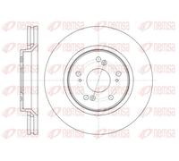2x Brake disc Front Axle Vented 61358.10 REMSA for HONDA CR-V III