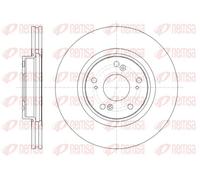 2x Brake disc Front Axle Vented 61359.10 REMSA for HONDA ACCORD VIII