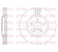 2x Brake disc Front Axle Vented 61370.10 REMSA for CHRYSLER PT CRUISER Hatchback