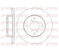 2x Brake disc Front Axle Vented 61371.10 REMSA for SUZUKI NISSAN