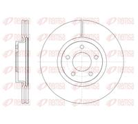 2x Brake disc Front Axle Vented 61403.10 REMSA for MAZDA 3