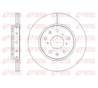 2x Brake disc Front Axle Vented 61417.10 REMSA for SUZUKI SWIFT III