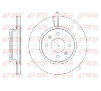 2x Brake disc Front Axle Vented 61424.10 REMSA for HYUNDAI i20 I