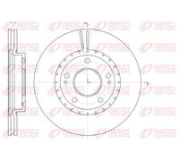 2x Brake disc Front Axle Vented 61434.10 REMSA for KIA SORENTO II PRO CEE'D