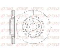 2x Brake disc Front Axle Vented 61436.10 REMSA for KIA HYUNDAI