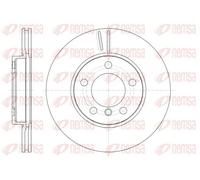 2x Brake disc Front Axle Vented 61439.10 REMSA for MINI MINI COUNTRYMAN