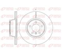 2x Brake disc Front Axle Vented 61452.10 REMSA for BMW 3 Gran Turismo 3 Touring