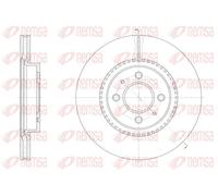 2x Brake disc Front Axle Vented 61463.10 REMSA for KIA RIO III