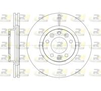 2x Brake disc Front Axle Vented 61471.10 ROADHOUSE for CITROËN PEUGEOT