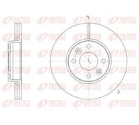 2x Brake disc Front Axle Vented 61474.10 REMSA for RENAULT KANGOO BE BOP