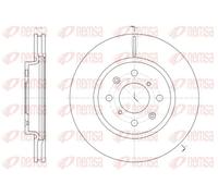 2x Brake disc Front Axle Vented 61481.10 REMSA for SUZUKI SWIFT III