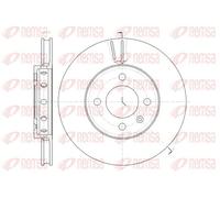 2x Brake disc Front Axle Vented 61484.10 REMSA for VW SEAT SKODA