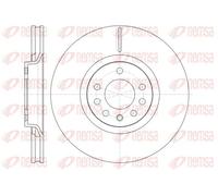 2x Brake disc Front Axle Vented 61488.10 REMSA for OPEL ASTRA H ASTRA H GTC