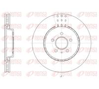 2x Brake disc Front Axle Vented 61493.10 REMSA for AUDI A7 Sportback A6 C7 Q5 A5