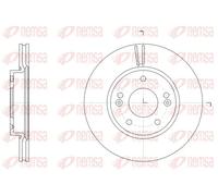 2x Brake disc Front Axle Vented 61507.10 REMSA for HYUNDAI i30 i30 Estate