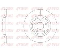 2x Brake disc Front Axle Vented 61512.10 REMSA for JEEP GRAND CHEROKEE IV