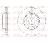 2x Brake disc Front Axle Vented 61527.10 REMSA for MERCEDES-BENZ