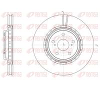2x Brake disc Front Axle Vented 61540.10 REMSA for LEXUS RX