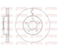 2x Brake disc Front Axle Vented 61560.10 REMSA for FORD FOCUS III Saloon