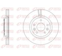 2x Brake disc Front Axle Vented 61581.10 REMSA for NISSAN QASHQAI II