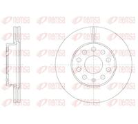 2x Brake disc Front Axle Vented 61586.10 REMSA for AUDI A3 Limousine A3