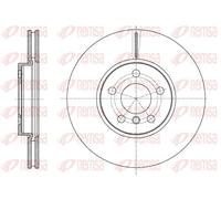 2x Brake disc Front Axle Vented 61596.10 REMSA for BMW 2 Active Tourer