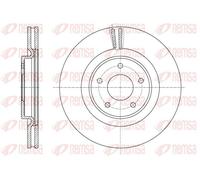 2x Brake disc Front Axle Vented 61622.10 REMSA for NISSAN X-TRAIL III