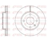 2x Brake disc Front Axle Vented 61624.10 REMSA for VAUXHALL OPEL